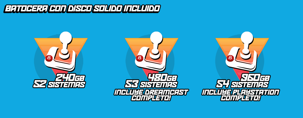 Batocera con disco solido incluido Batocera con disco solido incluido