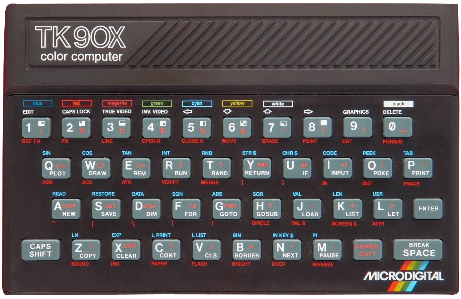 Microdigital TK90X computadora retro 1985