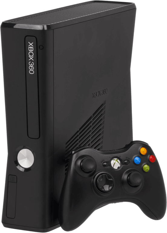Microsoft Xbox 360 S, consola de videojuegos de 7ª generación con diseño delgado, Wi-Fi integrado y compatibilidad con Kinect.