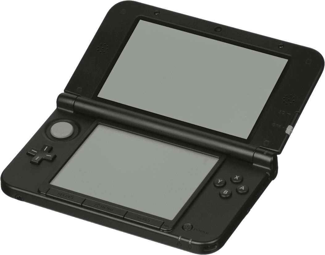 Nintendo 3DS XL, consola portátil de doble pantalla con efecto 3D sin gafas y pantallas de gran tamaño.