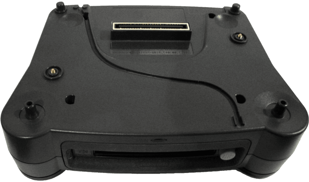 Nintendo 64DD, unidad de disco magnético para Nintendo 64 que amplía su capacidad de almacenamiento y funciones.