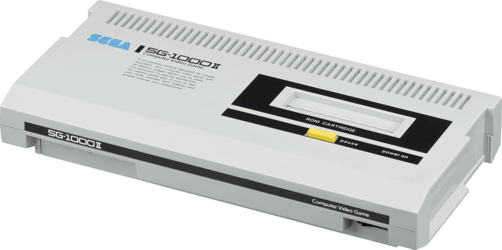 Sega SG-1000 II, consola de videojuegos de 8 bits con joystick desmontable.