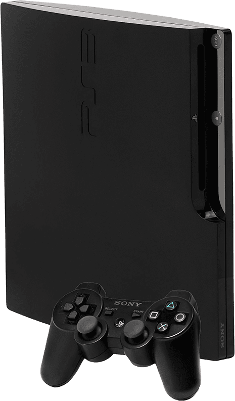 Sony PlayStation 3 Slim, consola de 7ª generación con diseño compacto, compatibilidad con Blu-ray y juegos de PS3.