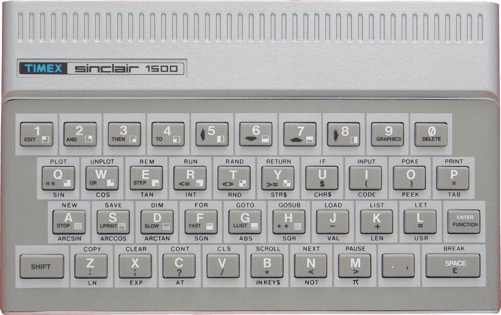 Timex Sinclair 1500, computadora personal retro de 1983 basada en el ZX81