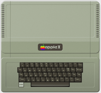 Computadora retro Apple II de 1977