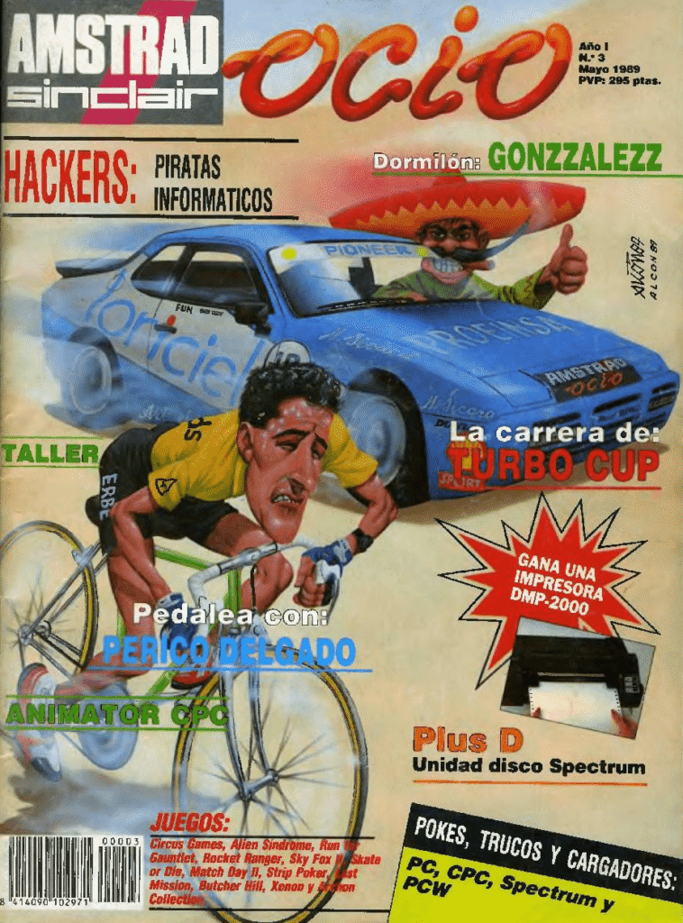 Portada de la revista Amstrad Ocio dedicada a los microordenadores Amstrad CPC
