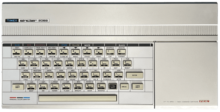 Timex Sinclair 2068 computadora retro 1983